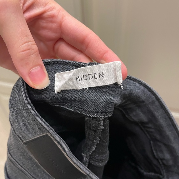 Anthropologie Black Distressed Ankle Jeans - Picture 5 of 5